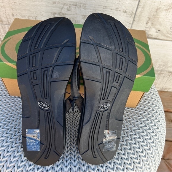 Chaco Locavore Ecotread Black Flip Flop Sandals Brand New in Box - Picture 7 of 10